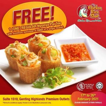 The-Chicken-Rice-Shop-Free-Nyonya-Pai-Tee-Promotion-at-Genting-Highlands-Premium-Outlets-350x350 - Beverages Food , Restaurant & Pub Pahang Promotions & Freebies 
