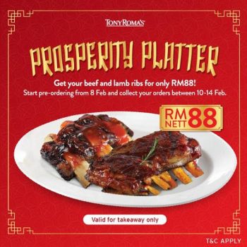 Tony-Romas-CNY-Prosperity-Platter-Promo-350x350 - Beverages Food , Restaurant & Pub Johor Kedah Kelantan Kuala Lumpur Melaka Negeri Sembilan Pahang Penang Perak Perlis Promotions & Freebies Putrajaya Sabah Sarawak Selangor Terengganu 