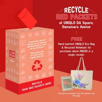 Uniqlo-DA-Square-Recycle-Red-Packets-Promotion-350x350 - Apparels Fashion Accessories Fashion Lifestyle & Department Store Kuala Lumpur Promotions & Freebies Selangor 