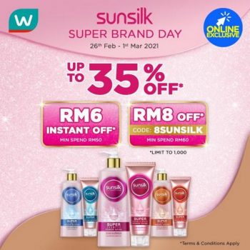 Watsons-Online-Sunsilk-Super-Brand-Day-Sale-350x350 - Beauty & Health Hair Care Johor Kedah Kelantan Kuala Lumpur Malaysia Sales Melaka Negeri Sembilan Pahang Penang Perak Perlis Personal Care Putrajaya Sabah Sarawak Selangor Terengganu 