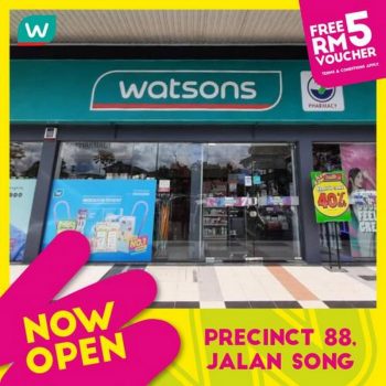 Watsons-Opening-Promotion-at-Precinct-88-Jalan-Song-350x350 - Beverages Food , Restaurant & Pub Promotions & Freebies Sarawak 