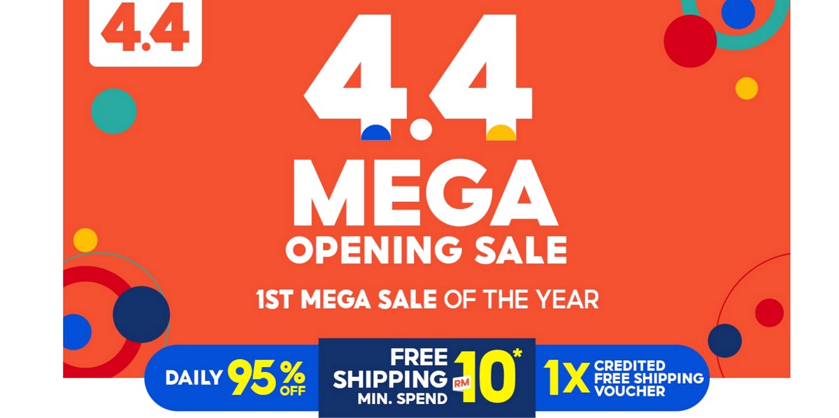 4-4-Mega-Shopping-Day-2021-Free-Shipping-Min-Spend-RM4-Shopee-Malaysia - Johor Kedah Kelantan Kuala Lumpur Malaysia Sales Melaka Negeri Sembilan Others Pahang Penang Perak Perlis Putrajaya Sabah Sarawak Selangor Terengganu 