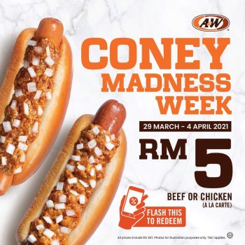 AW-Coneys-Madness-Week-Promo-350x350 - Beverages Food , Restaurant & Pub Johor Kedah Kelantan Kuala Lumpur Melaka Negeri Sembilan Pahang Penang Perak Perlis Promotions & Freebies Putrajaya Sabah Sarawak Selangor Terengganu 