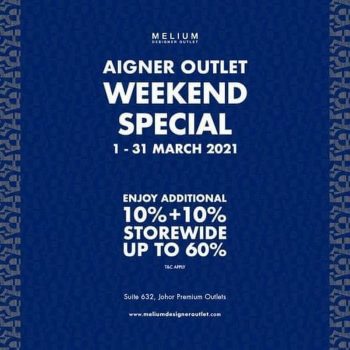 Aigner-Special-Sale-at-Johor-Premium-Outlets-350x350 - Bags Fashion Lifestyle & Department Store Johor Malaysia Sales 