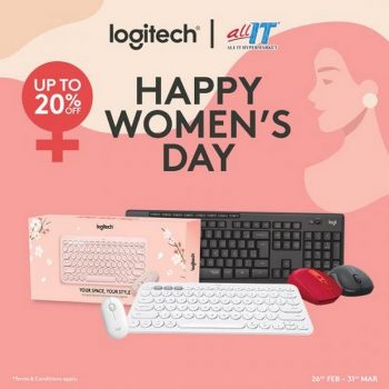 All-IT-Hypermarket-Logitech-International-Womens-Day-Promotion-350x350 - Computer Accessories Electronics & Computers IT Gadgets Accessories Johor Kedah Kelantan Kuala Lumpur Melaka Negeri Sembilan Pahang Penang Perak Perlis Promotions & Freebies Putrajaya Sabah Sarawak Selangor Terengganu 