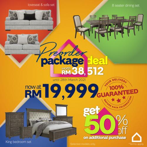Now till 28 Mar 2021 Ashley Furniture HomeStore PreOrder Package Deal