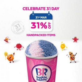 Baskin-Robbins-31st-Celebration-31-OFF-Promotion-350x350 - Beverages Food , Restaurant & Pub Ice Cream Johor Kedah Kelantan Kuala Lumpur Melaka Negeri Sembilan Pahang Penang Perak Perlis Promotions & Freebies Putrajaya Sabah Sarawak Selangor Terengganu 