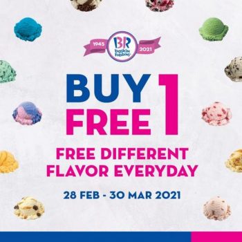 Baskin-Robbins-Buy-1-Free-1-Promotion-350x350 - Beverages Food , Restaurant & Pub Ice Cream Johor Kedah Kelantan Kuala Lumpur Melaka Negeri Sembilan Online Store Pahang Penang Perak Perlis Promotions & Freebies Putrajaya Sabah Sarawak Selangor Terengganu 