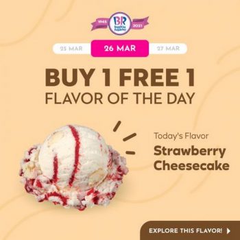 Baskin-Robbins-Strawberry-Cheesecake-Buy-1-Free-1-Promotion-350x350 - Beverages Food , Restaurant & Pub Johor Kedah Kelantan Kuala Lumpur Melaka Negeri Sembilan Pahang Penang Perak Perlis Promotions & Freebies Putrajaya Sabah Sarawak Selangor Terengganu 