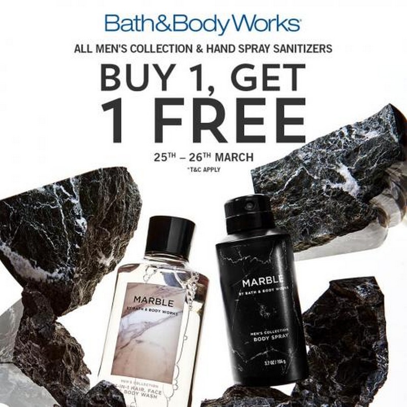 2526 Mar 2021 Bath & Body Works Buy 1 Get 1 Free Sale at Johor