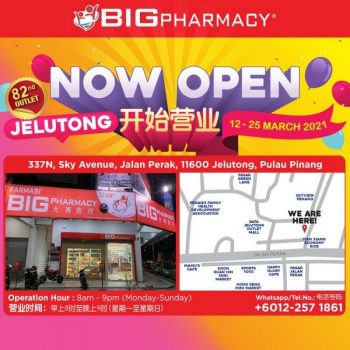 Big-Pharmacy-Jelutong-Opening-Promotion-350x350 - Beauty & Health Health Supplements Penang Personal Care Promotions & Freebies 