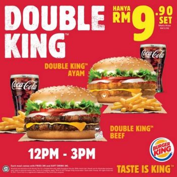 Burger-King-Double-King-Set-Promo-350x350 - Beverages Burger Food , Restaurant & Pub Johor Kedah Kelantan Kuala Lumpur Melaka Negeri Sembilan Pahang Penang Perak Perlis Promotions & Freebies Putrajaya Sabah Sarawak Selangor Terengganu 