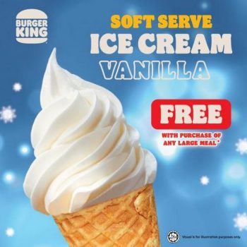 Burger-King-FREE-Soft-Serve-Ice-Cream-Vanilla-Promotion-350x350 - Beverages Burger Food , Restaurant & Pub Ice Cream Johor Kedah Kelantan Kuala Lumpur Melaka Negeri Sembilan Pahang Penang Perak Perlis Promotions & Freebies Putrajaya Sabah Sarawak Selangor Terengganu 