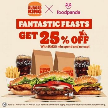 Burger-King-Fantastic-Feasts-Promotion-on-FoodPanda-350x350 - Beverages Burger Food , Restaurant & Pub Johor Kedah Kelantan Kuala Lumpur Melaka Negeri Sembilan Online Store Pahang Penang Perak Perlis Promotions & Freebies Putrajaya Sabah Sarawak Selangor Terengganu 