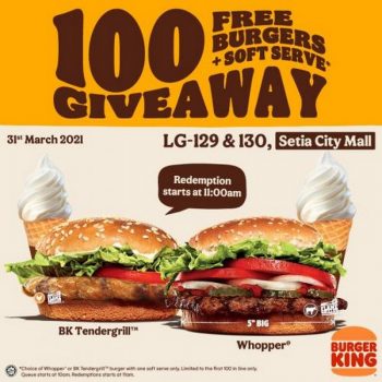Burger-King-Special-Promotion-at-Setia-City-Mall-350x350 - Beverages Burger Food , Restaurant & Pub Promotions & Freebies Selangor 