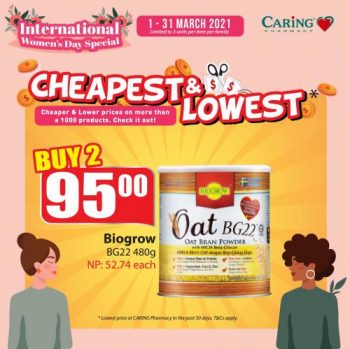 Caring-Pharmacy-International-Womens-Day-Promotion-3-350x349 - Beauty & Health Health Supplements Johor Kedah Kelantan Kuala Lumpur Melaka Negeri Sembilan Online Store Pahang Penang Perak Perlis Personal Care Promotions & Freebies Putrajaya Sabah Sarawak Selangor Terengganu 