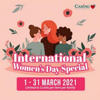 Caring-Pharmacy-International-Womens-Day-Promotion-350x349 - Beauty & Health Health Supplements Johor Kedah Kelantan Kuala Lumpur Melaka Negeri Sembilan Online Store Pahang Penang Perak Perlis Personal Care Promotions & Freebies Putrajaya Sabah Sarawak Selangor Terengganu 