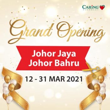 Caring-Pharmacy-Opening-Promotion-at-Taman-Johor-Jaya-350x350 - Beauty & Health Health Supplements Johor Personal Care Promotions & Freebies 