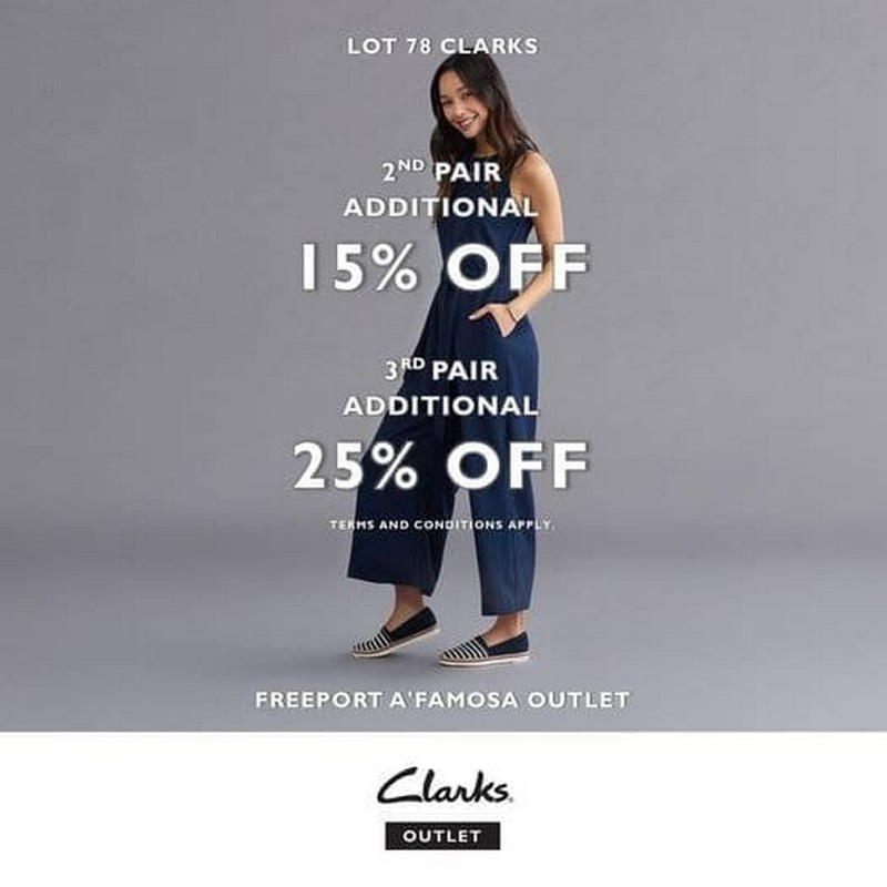Now till 2 May 2021 Clarks Special Promo at Freeport A'Famosa Outlet