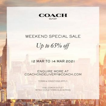 Coach-Weekend-Sale-at-Mitsui-Outlet-Park-350x350 - Bags Fashion Accessories Fashion Lifestyle & Department Store Malaysia Sales Selangor 