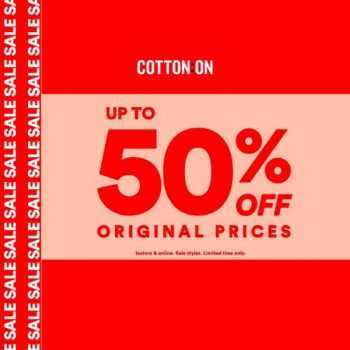 Cotton-On-50-off-Sale-350x350 - Apparels Fashion Accessories Fashion Lifestyle & Department Store Johor Kedah Kelantan Kuala Lumpur Malaysia Sales Melaka Negeri Sembilan Online Store Pahang Penang Perak Perlis Putrajaya Sabah Sarawak Selangor Terengganu 