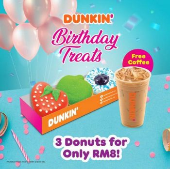 Dunkin-Donuts-Birthday-Treats-Promotion-350x349 - Beverages Food , Restaurant & Pub Johor Kedah Kelantan Kuala Lumpur Melaka Negeri Sembilan Pahang Penang Perak Perlis Promotions & Freebies Putrajaya Sabah Sarawak Selangor Terengganu 