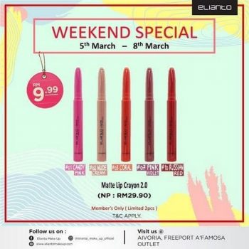 Elianto-Make-Up-Weekend-Special-at-Freeport-AFamosa-Outlet-350x350 - Beauty & Health Cosmetics Melaka Promotions & Freebies 