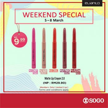 Elianto-Weekend-Special-at-SOGO-350x350 - Beauty & Health Cosmetics Kuala Lumpur Promotions & Freebies Selangor 