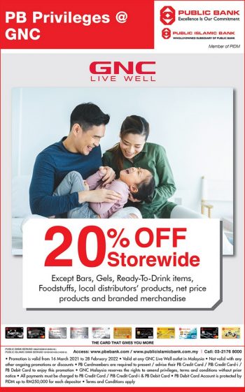 GNC-20-off-Promo-with-Public-Bank-350x561 - Bank & Finance Beauty & Health Health Supplements Johor Kedah Kelantan Kuala Lumpur Melaka Negeri Sembilan Pahang Penang Perak Perlis Promotions & Freebies Public Bank Putrajaya Sabah Sarawak Selangor Terengganu 