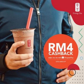 Gong-Cha-RM4-Cashback-Promotion-with-ShopeePay-350x350 - Beverages Food , Restaurant & Pub Johor Kedah Kelantan Kuala Lumpur Melaka Negeri Sembilan Pahang Penang Perak Perlis Promotions & Freebies Putrajaya Sabah Sarawak Selangor Terengganu 