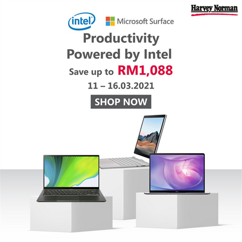 1116 Mar 2021 Harvey Norman Productivity Powered By Intel Promo