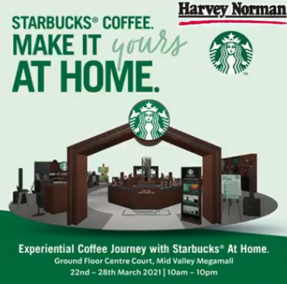 2228 Mar 2021 Harvey Norman Starbucks coffee at home with NESCAFÉ