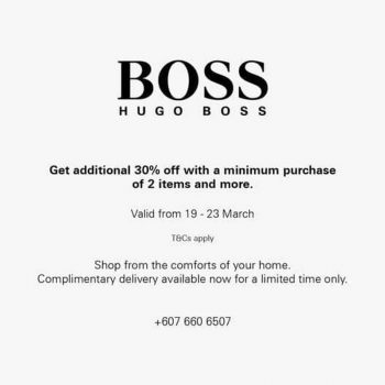 Hugo-Boss-Special-Sale-at-Johor-Premium-Outlets-1-350x350 - Apparels Fashion Accessories Fashion Lifestyle & Department Store Johor Malaysia Sales 