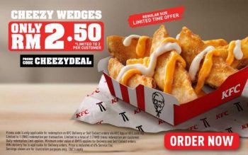 KFC-Cheezy-Wedges-Promotion-350x219 - Beverages Food , Restaurant & Pub Johor Kedah Kelantan Kuala Lumpur Melaka Negeri Sembilan Pahang Penang Perak Perlis Promotions & Freebies Putrajaya Sabah Sarawak Selangor Terengganu 