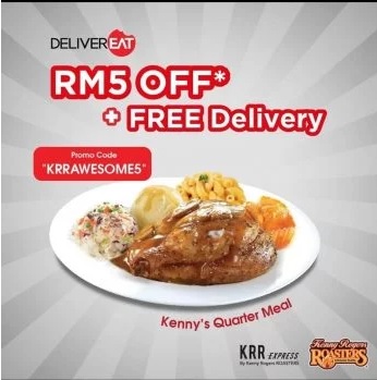 KRR-DeliverEat-Promo-Code - Beverages Food , Restaurant & Pub Johor Kedah Kelantan Kuala Lumpur Melaka Negeri Sembilan Online Store Pahang Penang Perak Perlis Promotions & Freebies Putrajaya Sabah Sarawak Selangor Terengganu 