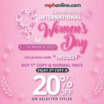 MPH-Bookstores-International-Womens-Day-Promo-350x350 - Books & Magazines Johor Kedah Kelantan Kuala Lumpur Melaka Negeri Sembilan Online Store Pahang Penang Perak Perlis Promotions & Freebies Putrajaya Sabah Sarawak Selangor Stationery Terengganu 