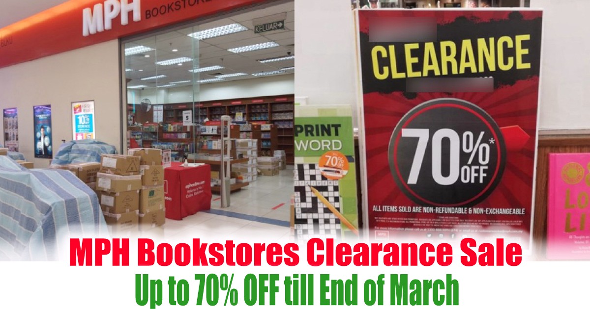 MPH-Bookstores-Warehouse-Sale-Clearance-Jualan-Gudang-Malaysia-2021 18-31 Mar 2021: MPH Bookstores Clearance Sale Up to 70% OFF
