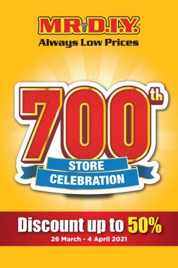 MR-DIY-700th-Store-Celebration-Promotion-350x525 - Home & Garden & Tools Johor Kedah Kelantan Kuala Lumpur Melaka Negeri Sembilan Others Pahang Penang Perak Perlis Promotions & Freebies Putrajaya Sabah Safety Tools & DIY Tools Sarawak Selangor Terengganu 