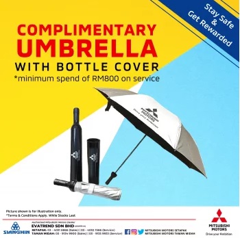 Mitsubishi-Motors-Evatrend-Exclusive-Umbrella - Automotive Kuala Lumpur Promotions & Freebies Selangor 