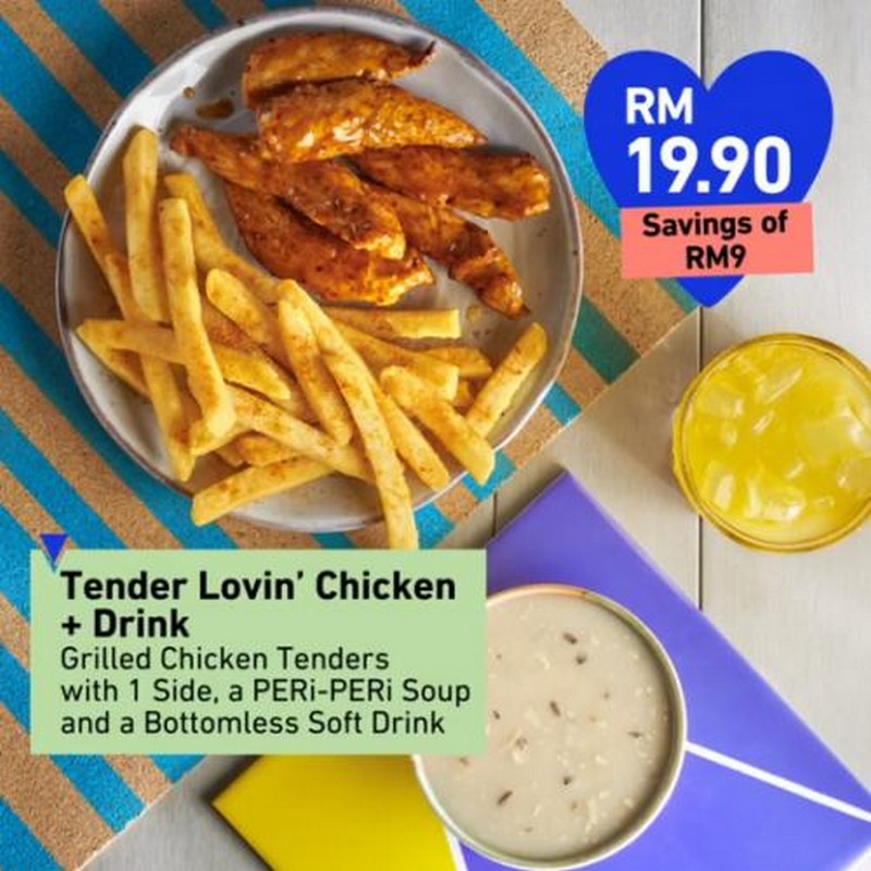 4 Mar 2021 Onward Nando's Tender Lovin Chicken + Drink at RM19.90