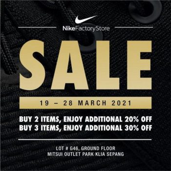 Nike-30-off-Sale-at-Mitsui-Outlet-Park-350x350 - Apparels Fashion Accessories Fashion Lifestyle & Department Store Footwear Malaysia Sales Selangor 