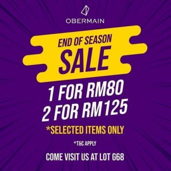 Obermain-End-of-Season-Sale-at-AFamosa-Freeport-350x350 - Bags Fashion Accessories Fashion Lifestyle & Department Store Malaysia Sales Melaka 
