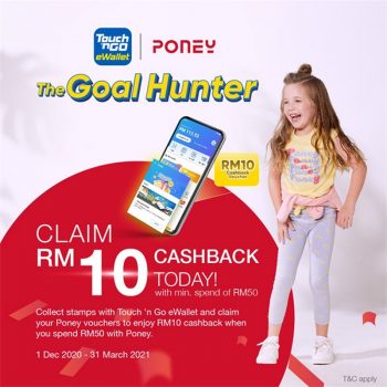 Poney-Touch-N-Go-The-Goal-Hunter-RM10-Cashback-Promo-350x350 - Baby & Kids & Parenting Children Fashion Johor Kedah Kelantan Kuala Lumpur Melaka Negeri Sembilan Pahang Penang Perak Perlis Promotions & Freebies Putrajaya Sabah Sarawak Selangor Terengganu 