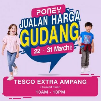Poney-Warehouse-Clearance-Sale-at-Tesco-Extra-Ampang-350x350 - Baby & Kids & Parenting Children Fashion Kuala Lumpur Selangor Warehouse Sale & Clearance in Malaysia 