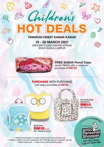 SOGO-Childrens-Hot-Deals-Promotion-350x494 - Kuala Lumpur Promotions & Freebies Selangor Supermarket & Hypermarket 