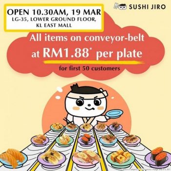 SUSHI-JIRO-Opening-Promo-at-KL-East-Mall-350x350 - Beverages Food , Restaurant & Pub Kuala Lumpur Promotions & Freebies Selangor 