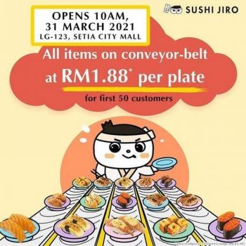 SUSHI-JIRO-Opening-Promo-at-Setia-City-Mall-350x350 - Beverages Food , Restaurant & Pub Promotions & Freebies Selangor 