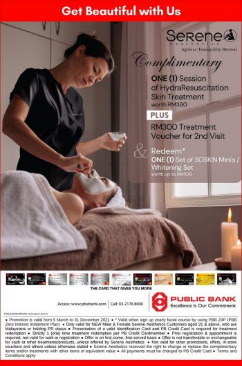 Serene-Aesthetics-Special-Deal-with-Public-Bank-350x530 - Bank & Finance Beauty & Health Health Supplements Kuala Lumpur Massage Promotions & Freebies Public Bank Putrajaya Selangor 