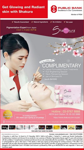 Shakura-Pigmentation-Beauty-Special-Promo-with-Public-Bank-350x625 - Bank & Finance Beauty & Health Kuala Lumpur Personal Care Promotions & Freebies Public Bank Selangor Skincare Treatments 