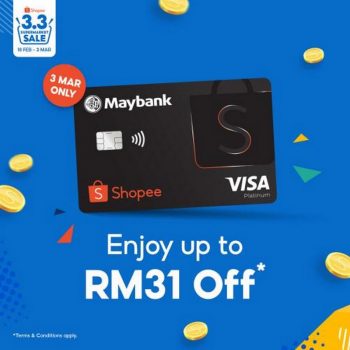 Shopee-3.3-Sale-Maybank-350x350 - Bank & Finance Johor Kedah Kelantan Kuala Lumpur Malaysia Sales Maybank Melaka Negeri Sembilan Online Store Others Pahang Penang Perak Perlis Putrajaya Sabah Sarawak Selangor Terengganu 